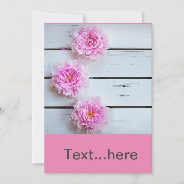 Plantilla de invitación a tarjeta de boda (Anverso)
