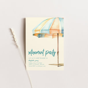 Plantilla de invitación a temas de playa de retiro