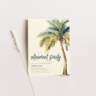 Plantilla de invitación a temas de playa de retiro