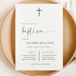 Plantilla de invitación al bautismo, invitación al