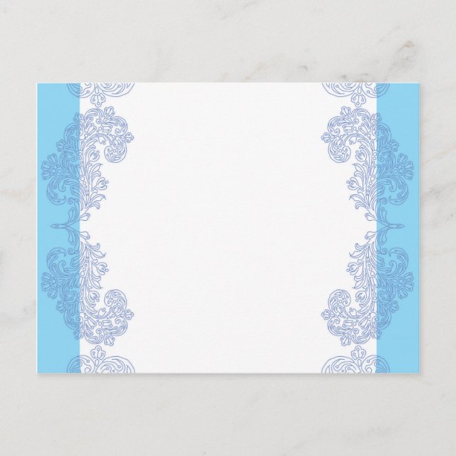 plantilla de invitación azul elegante (Anverso)