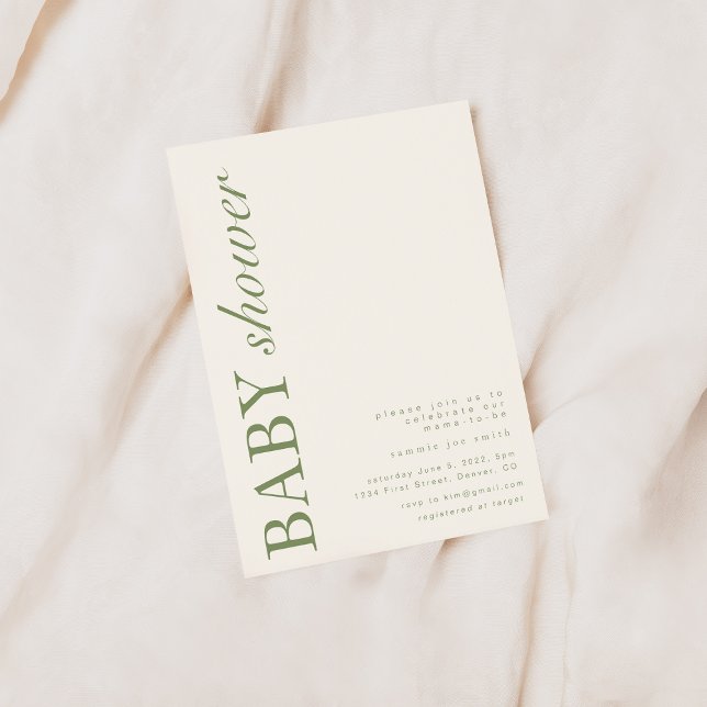 Plantilla de invitación Baby Shower moderna (Subido por el creador)