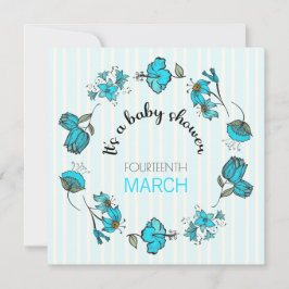 Plantilla de invitación Baby Shower sincera