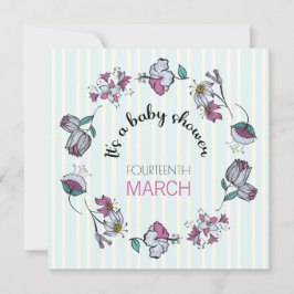 Plantilla de invitación Baby Shower sincera