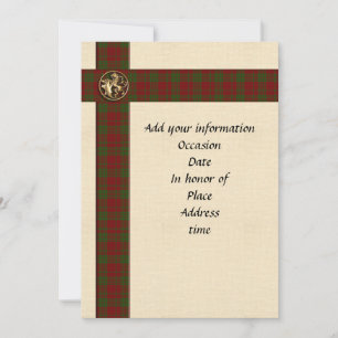 Plantilla de invitación Cuadros escoceses masculin