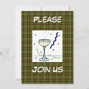 Plantilla de invitación de Año Nuevo