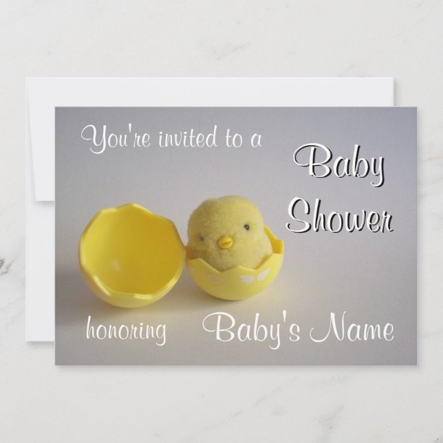 Plantilla de invitación de Baby Shower (Anverso)