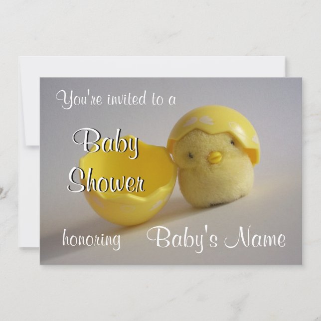 Plantilla de invitación de Baby Shower (Anverso)