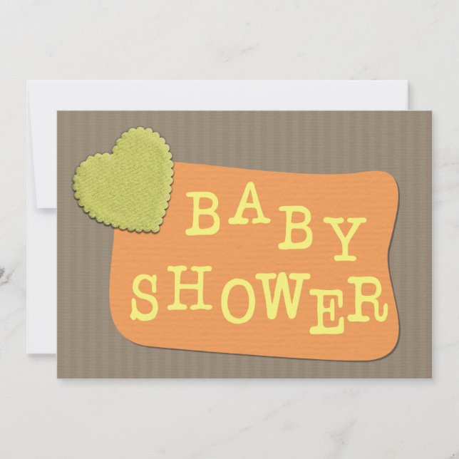 Plantilla de invitación de Baby Shower (Anverso)