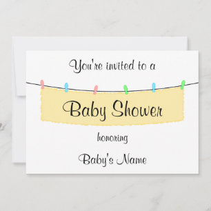Plantilla de invitación de Baby Shower