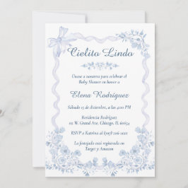 Plantilla de invitación de Baby Shower de Cielito