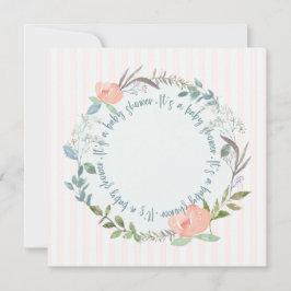 Plantilla de invitación de Baby Shower elegante