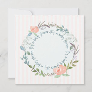 Plantilla de invitación de Baby Shower elegante