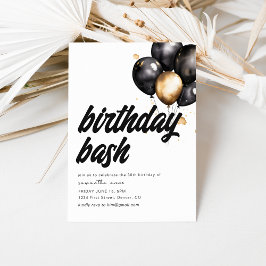 Plantilla de invitación de Bash de Cumpleaños con 