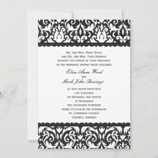 Plantilla de invitación de boda