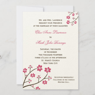 Plantilla de invitación de boda
