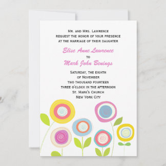 Plantilla de invitación de boda