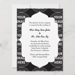 Plantilla de invitación de boda