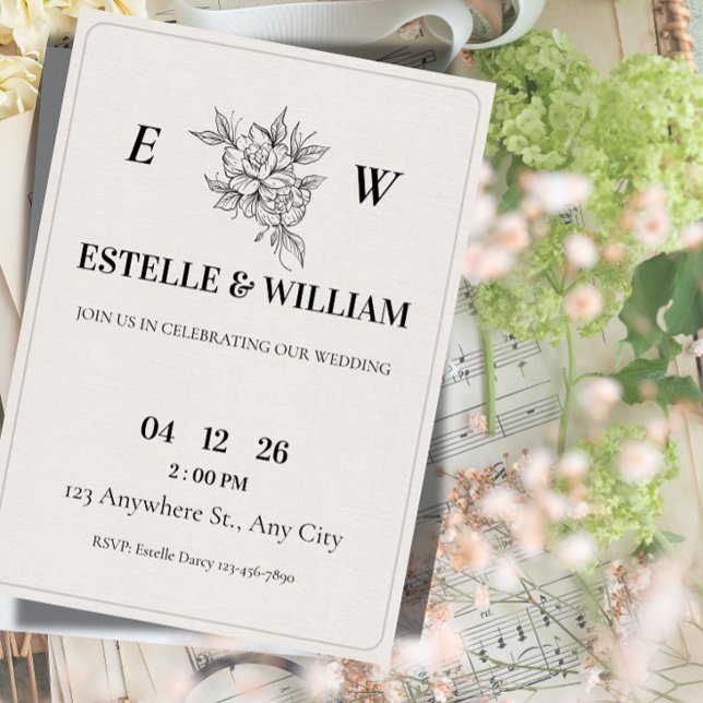 Plantilla de Invitación de Boda Art Déco (Subido por el creador)