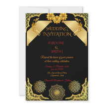 Plantilla de Invitación de Boda Clásica Elegante
