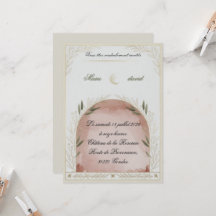Plantilla de Invitación de Boda con Diseño Floral