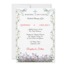 Plantilla de Invitación de Boda Cristiana Elegante