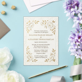 Plantilla de Invitación de Boda de Flor Silvestre 