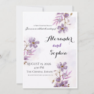 Plantilla de Invitación de Boda de Lujo | Elegante
