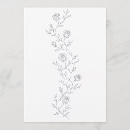 Plantilla de Invitación de Boda de Rosa Minimalist