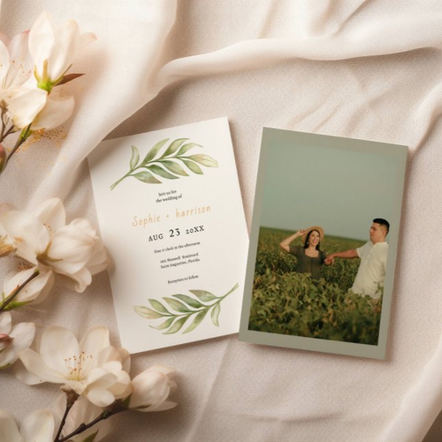 Plantilla de Invitación de Boda de SOPHIE Greenery (Subido por el creador)