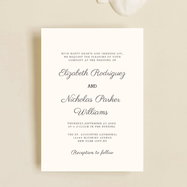 plantilla de invitación de boda digital de crema c (Subido por el creador)