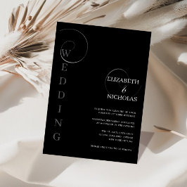plantilla de invitación de boda digital en blanco 