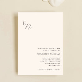 plantilla de invitación de boda digital simple cre