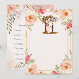 Plantilla de Invitación de Boda Editable Personali