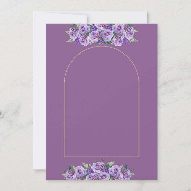 Plantilla de invitación de boda elegante (Anverso)