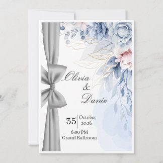 Plantilla de Invitación de Boda Elegante | Minim M