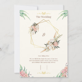 Plantilla de Invitación de Boda Elegante Personali