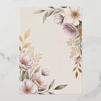 Plantilla de Invitación de Boda Floral Elegante