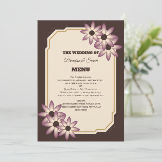 Plantilla de Invitación de Boda Floral Otoñal Eleg