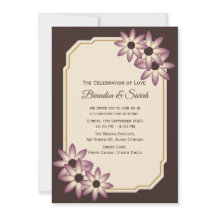 Plantilla de Invitación de Boda Floral Otoñal Eleg