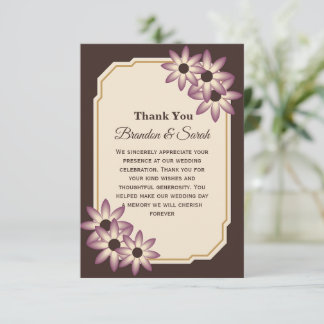 Plantilla de Invitación de Boda Floral Otoñal Eleg