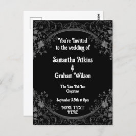 Plantilla de invitación de boda impresa