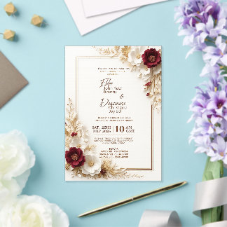 Plantilla de Invitación de Boda Minimalista