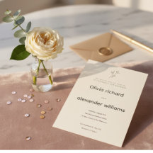 Plantilla de Invitación de Boda Minimalista