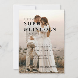 Plantilla de invitación de boda minimalista | Edit