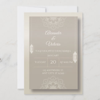 Plantilla de Invitación de Boda Minimalista Elegan