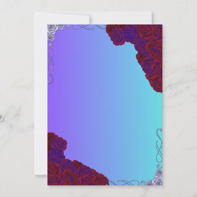 Plantilla de Invitación de Boda Minimalista Elegan (Anverso)