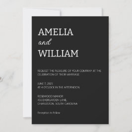 Plantilla de Invitación de Boda Minimalista Person