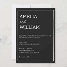 Plantilla de Invitación de Boda Minimalista Person