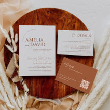 Plantilla de invitación de boda moderna